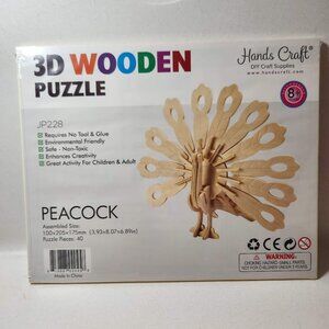 NEW 3D Puzzle Peacock Bird Figure STEM KIT CRAFT Project Science Lab Requires no